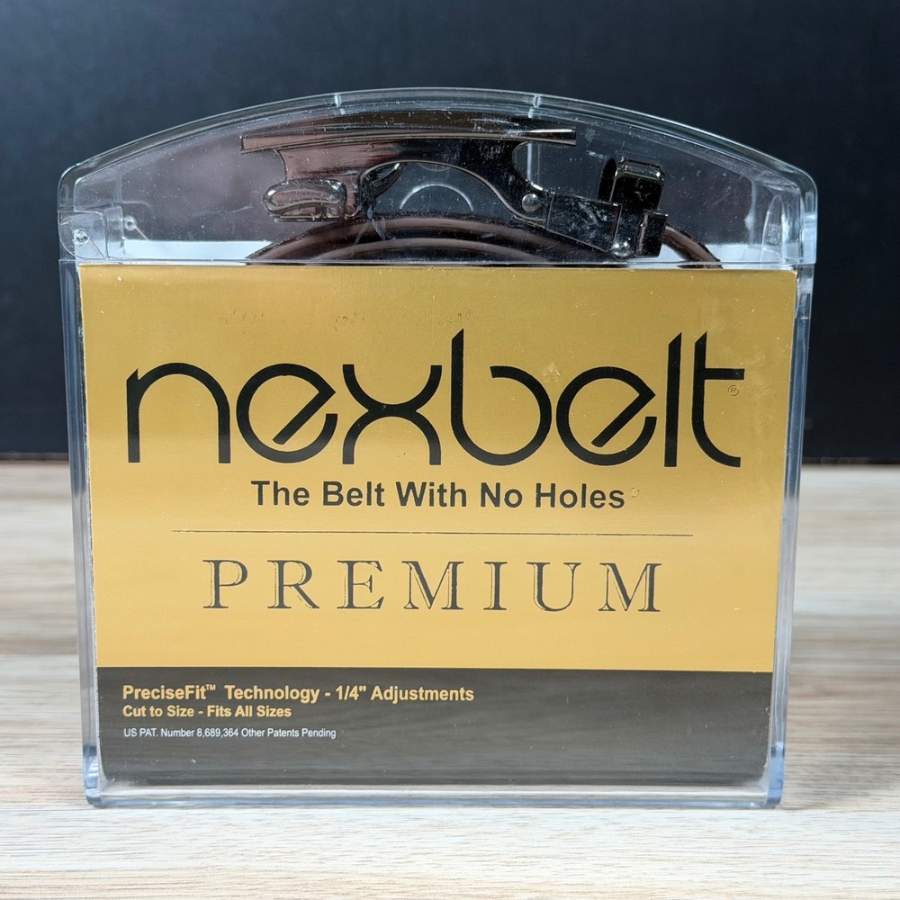Nexbelt Premium Belt Mens Brown Lizard Embossed Leather Ratchet Preppy